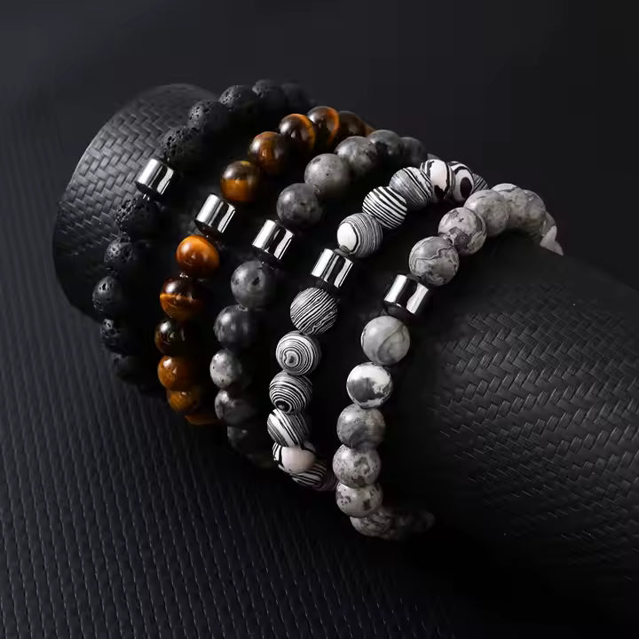 Bracelets de pierres précieuses naturelles